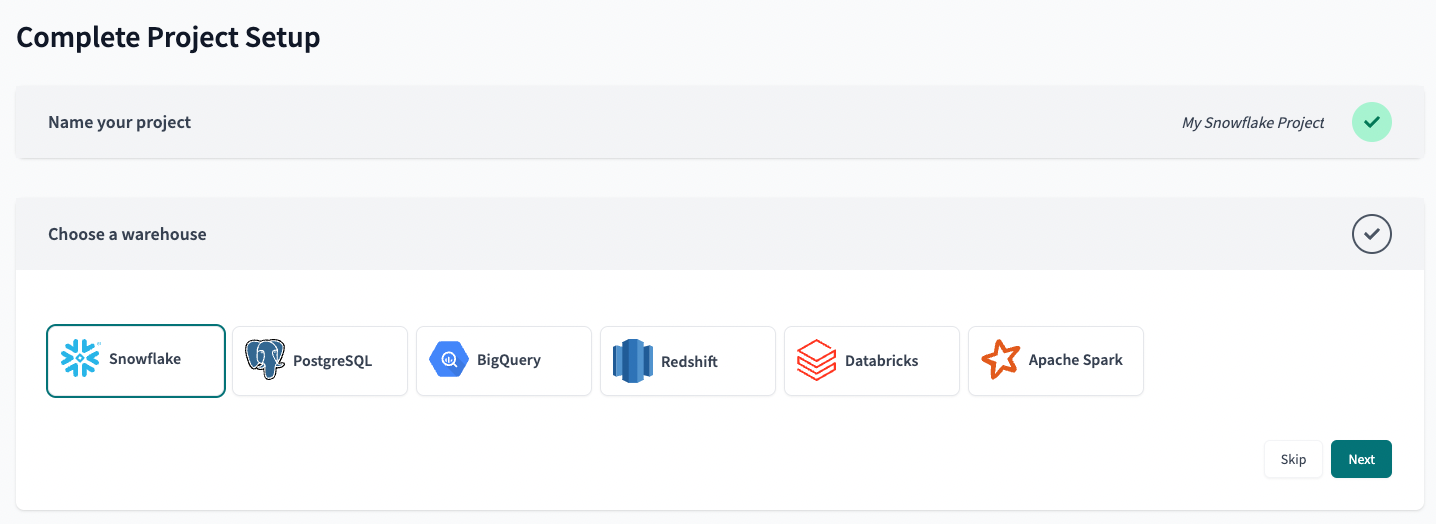 dbt - Choose Snowflake Connection dbt - Choose Snowflake Connection